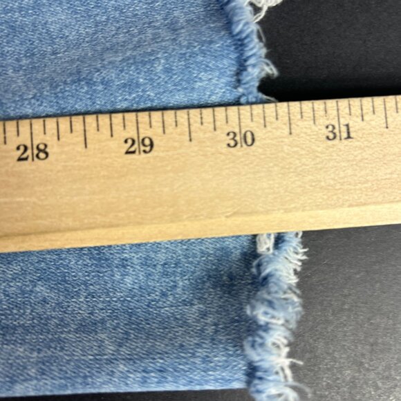 American Eagle Jean Women 26x30* Super High Rise Flare Blue Stretch Denim Tag 2R - Picture 12 of 16